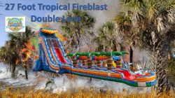 27' Tropical Fire Blast Double Lane W/ Standard Pool