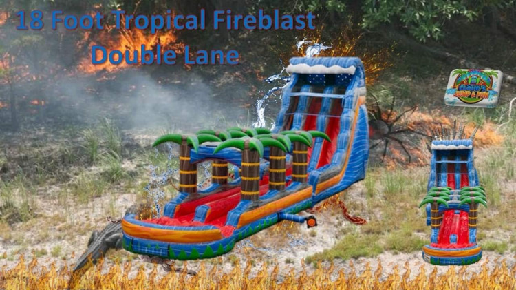 18' Tropical Fireblast Double Lane